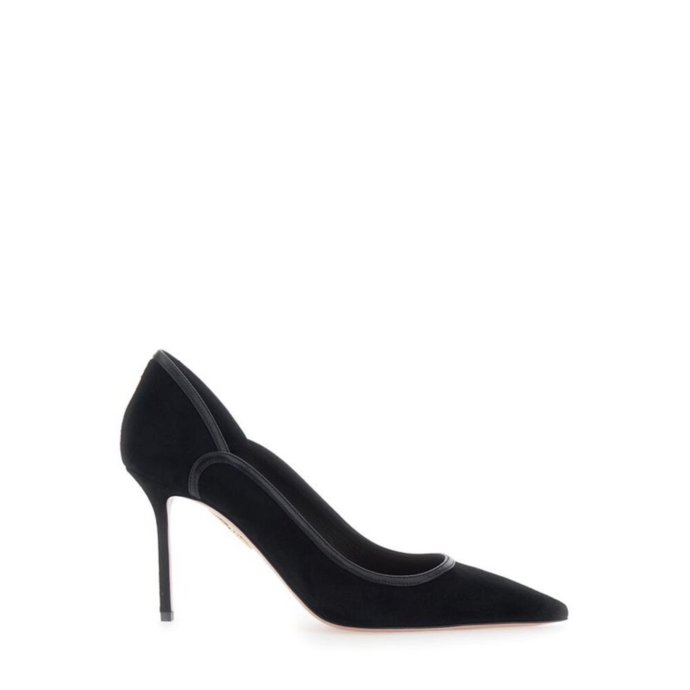 Aquazzura Women Pumps With 85Mm Heel In Black Leather For Women